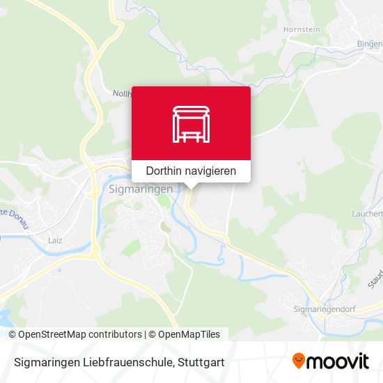 Sigmaringen Liebfrauenschule Karte