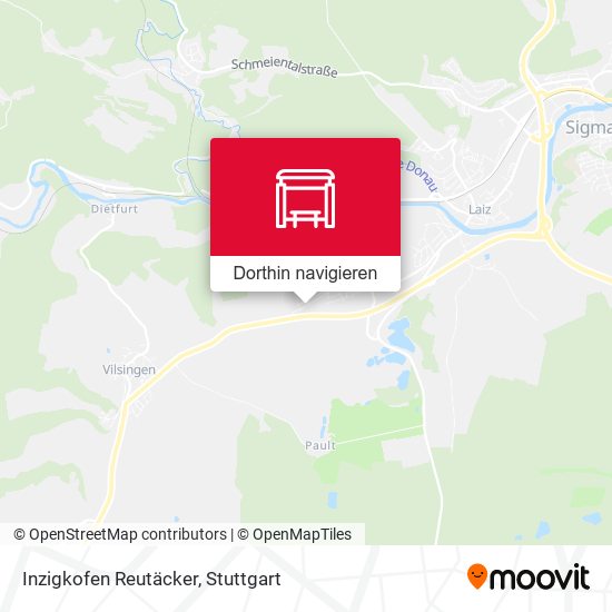 Inzigkofen Reutäcker Karte