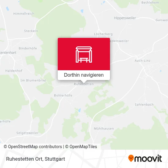 Ruhestetten Ort Karte