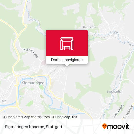 Sigmaringen Kaserne Karte