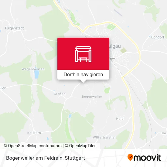 Bogenweiler am Feldrain Karte