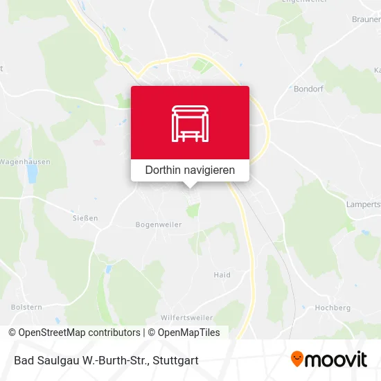 Bad Saulgau W.-Burth-Str. Karte