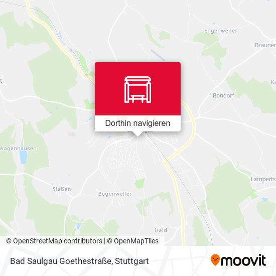 Bad Saulgau Goethestraße Karte