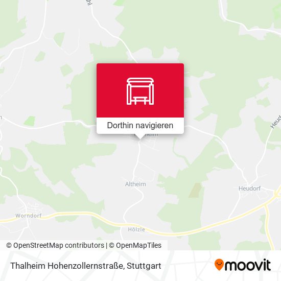 Thalheim Hohenzollernstraße Karte