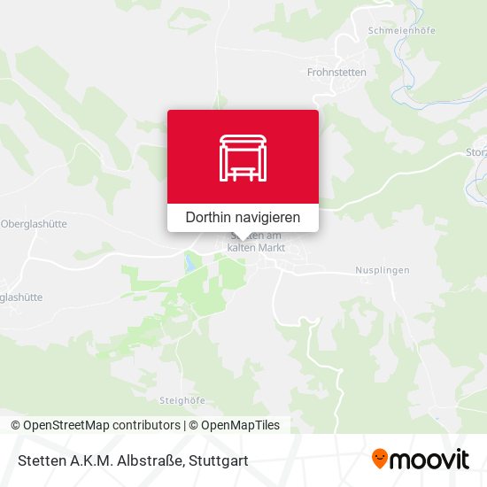 Stetten A.K.M. Albstraße Karte