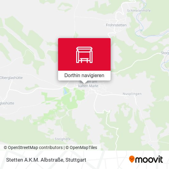 Stetten A.K.M. Albstraße Karte