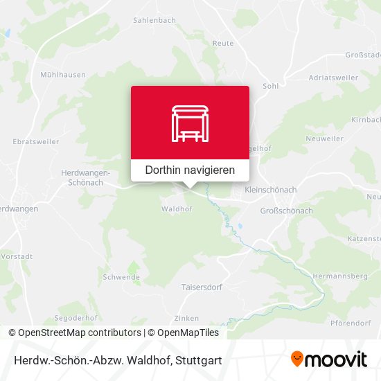Herdw.-Schön.-Abzw. Waldhof Karte