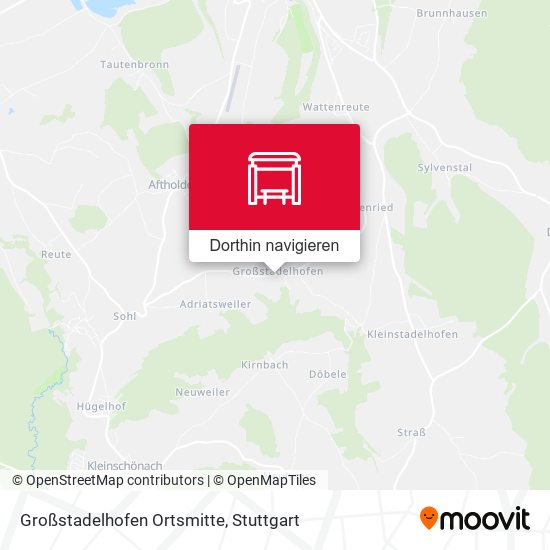 Großstadelhofen Ortsmitte Karte