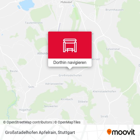 Großstadelhofen Apfelrain Karte