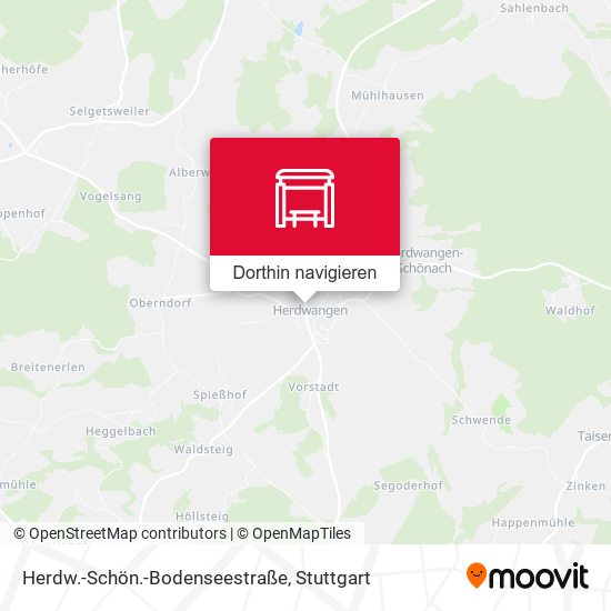Herdw.-Schön.-Bodenseestraße Karte