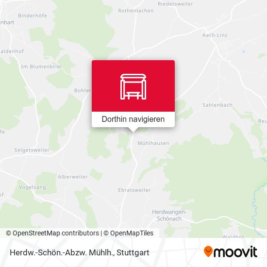 Herdw.-Schön.-Abzw. Mühlh. Karte