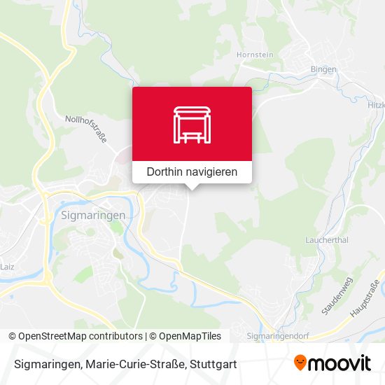 Sigmaringen, Marie-Curie-Straße Karte