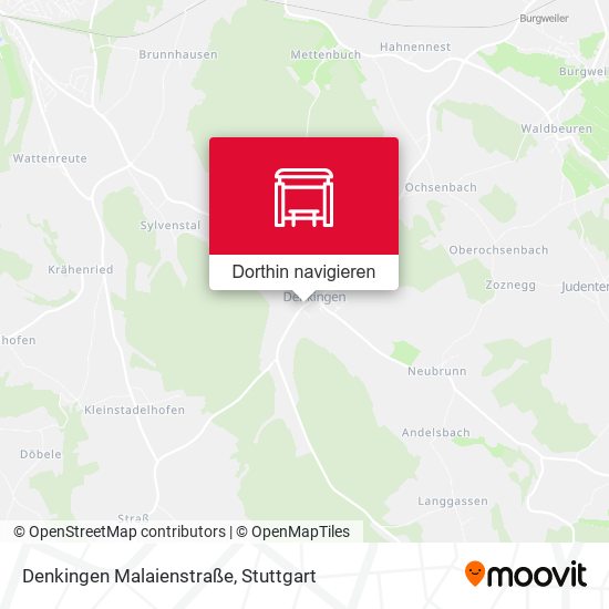 Denkingen Malaienstraße Karte
