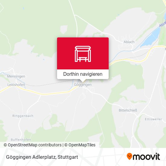 Göggingen Adlerplatz Karte