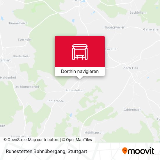 Ruhestetten Bahnübergang Karte