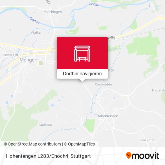 Hohentengen L283/Ehoch4 Karte