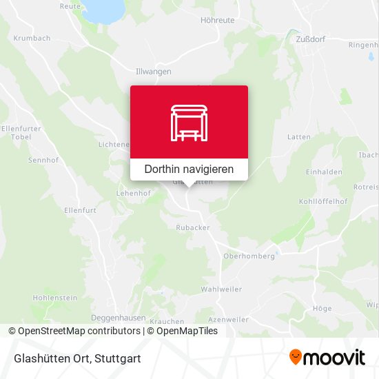 Glashütten Ort Karte