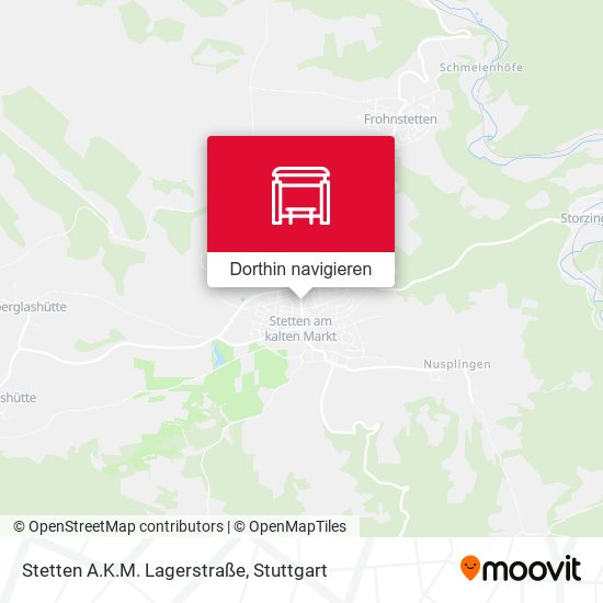 Stetten A.K.M. Lagerstraße Karte