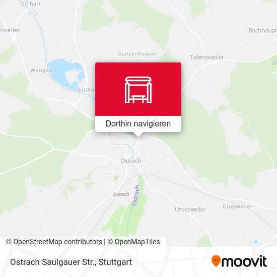 Ostrach Saulgauer Str. Karte