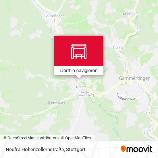 Neufra Hohenzollernstraße Karte
