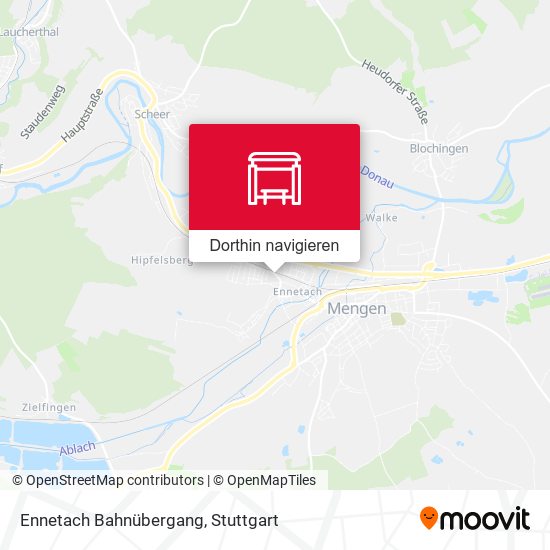 Ennetach Bahnübergang Karte
