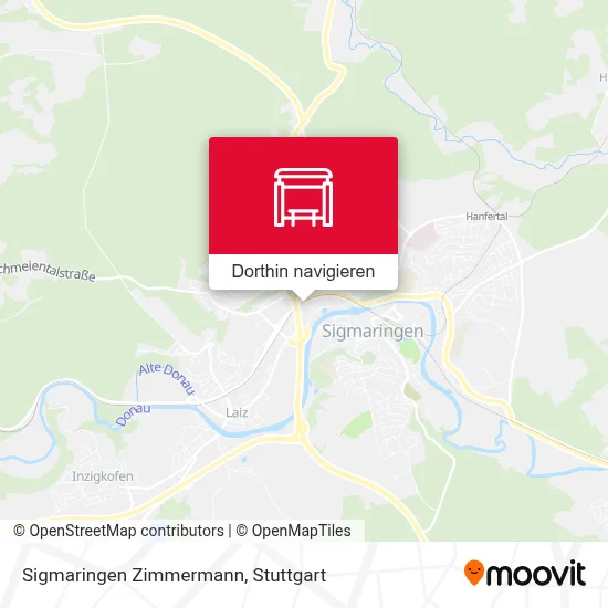 Sigmaringen Zimmermann Karte