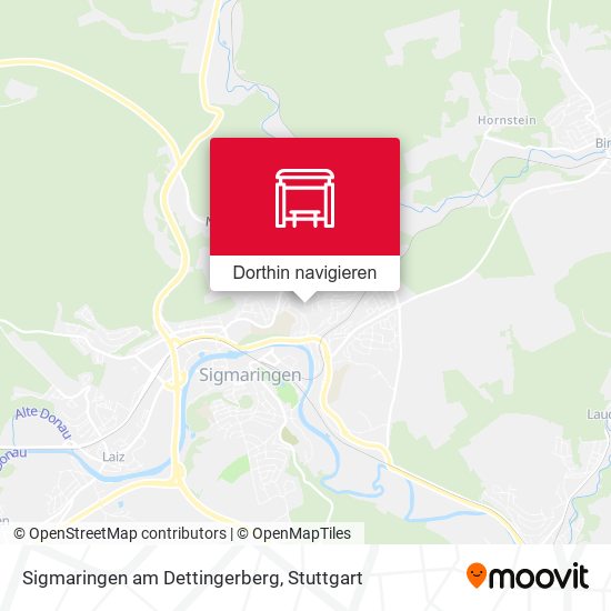 Sigmaringen am Dettingerberg Karte