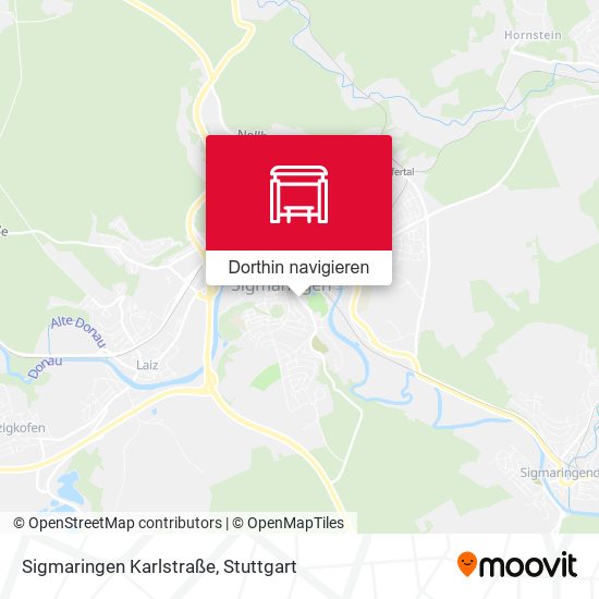 Sigmaringen Karlstraße Karte