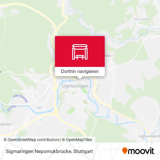 Sigmaringen Nepomukbrücke Karte