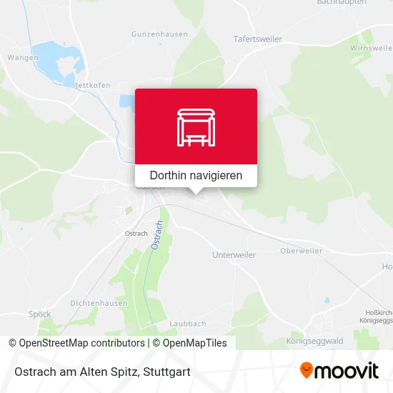 Ostrach am Alten Spitz Karte