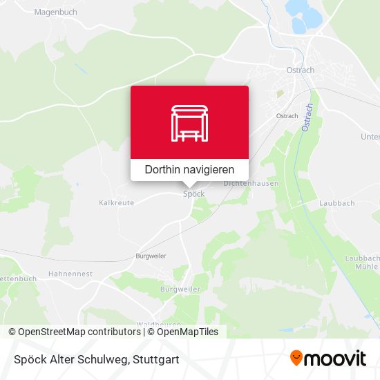 Spöck Alter Schulweg Karte