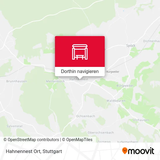 Hahnennest Ort Karte