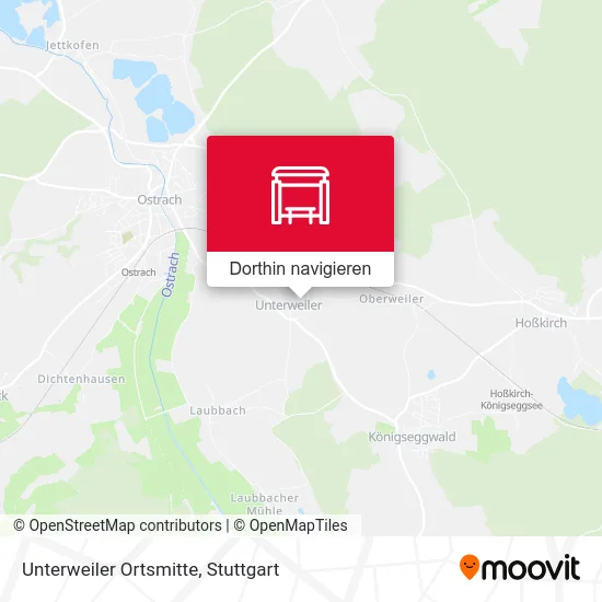 Unterweiler Ortsmitte Karte