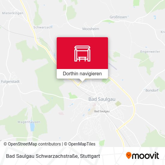 Bad Saulgau Schwarzachstraße Karte