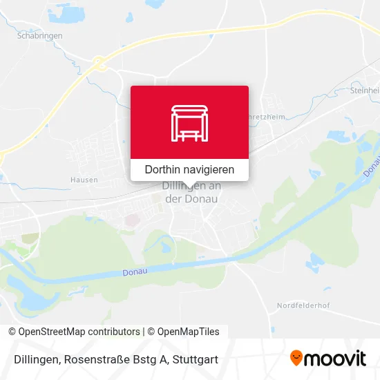 Dillingen, Rosenstraße Bstg A Karte