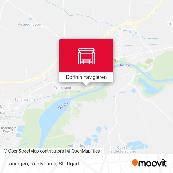 Lauingen, Realschule Karte