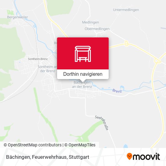 Bächingen, Feuerwehrhaus Karte