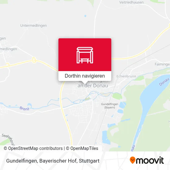 Gundelfingen, Bayerischer Hof Karte