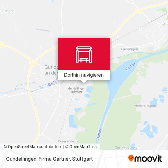 Gundelfingen, Firma Gartner Karte