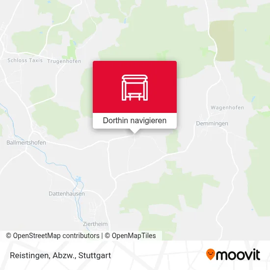 Reistingen, Abzw. Karte