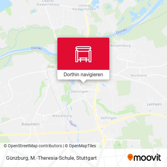 Günzburg, M.-Theresia-Schule Karte