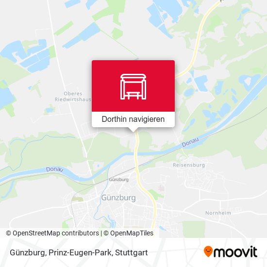 Günzburg, Prinz-Eugen-Park Karte