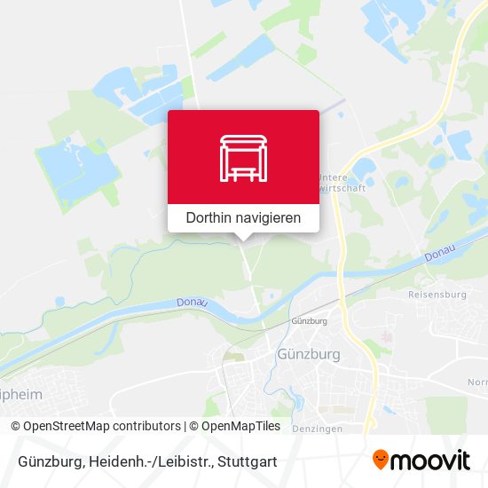 Günzburg, Heidenh.-/Leibistr. Karte