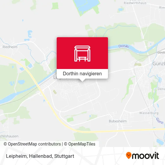 Leipheim, Hallenbad Karte