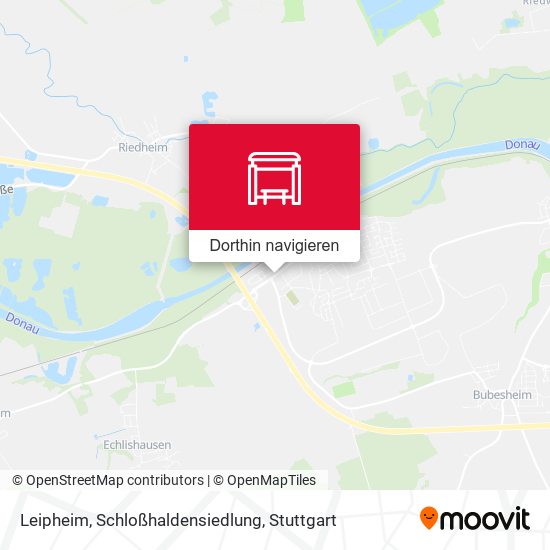 Leipheim, Schloßhaldensiedlung Karte