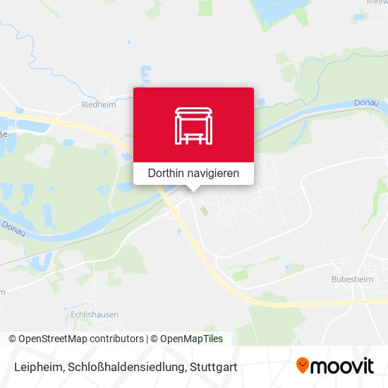 Leipheim, Schloßhaldensiedlung Karte