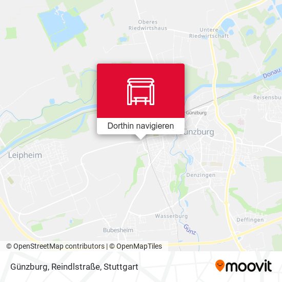 Günzburg, Reindlstraße Karte