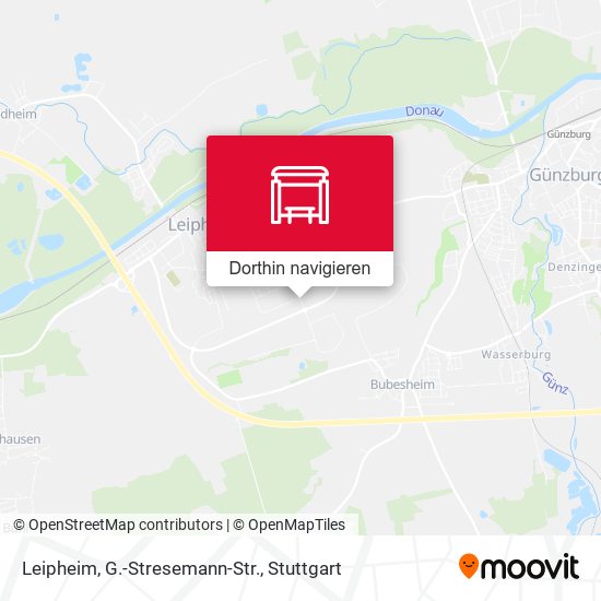 Leipheim, G.-Stresemann-Str. Karte