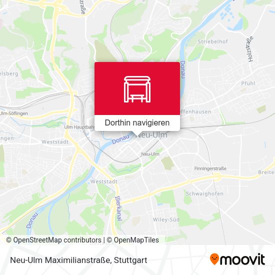 Neu-Ulm Maximilianstraße Karte
