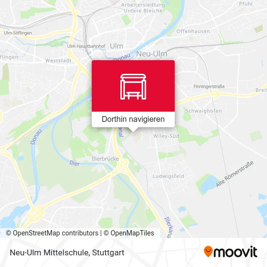 Neu-Ulm Mittelschule Karte